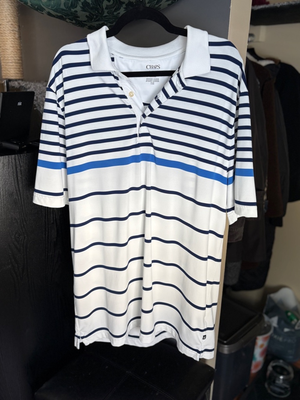 Chaps Men's Striped Polo Shirt